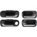 Interior Door Handle For 2001-2005 Honda Civic Front and Rear LH and RH Chrome