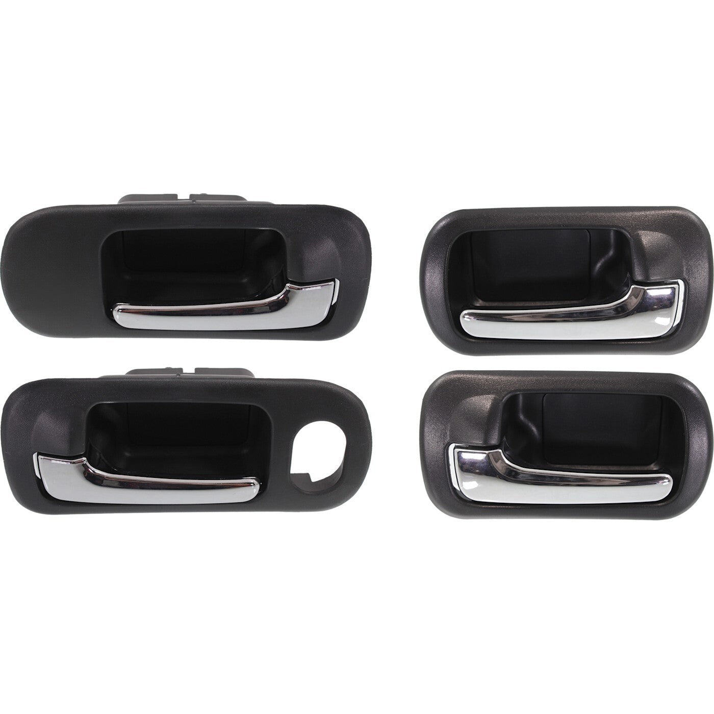 Interior Door Handle For 2001-2005 Honda Civic Front and Rear LH and RH Chrome