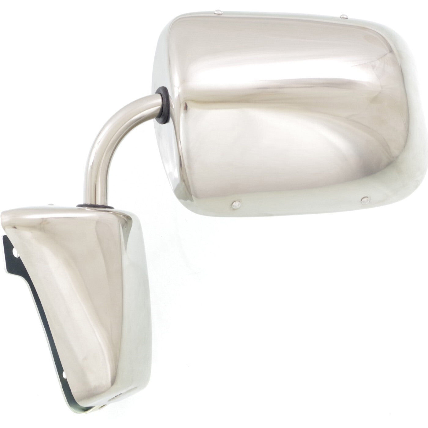 Stainless Steel Manual Side View Mirrors LH & RH Pair Set for Chevy Truck