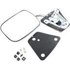 Stainless Steel Manual Side View Mirrors LH & RH Pair Set for Chevy Truck