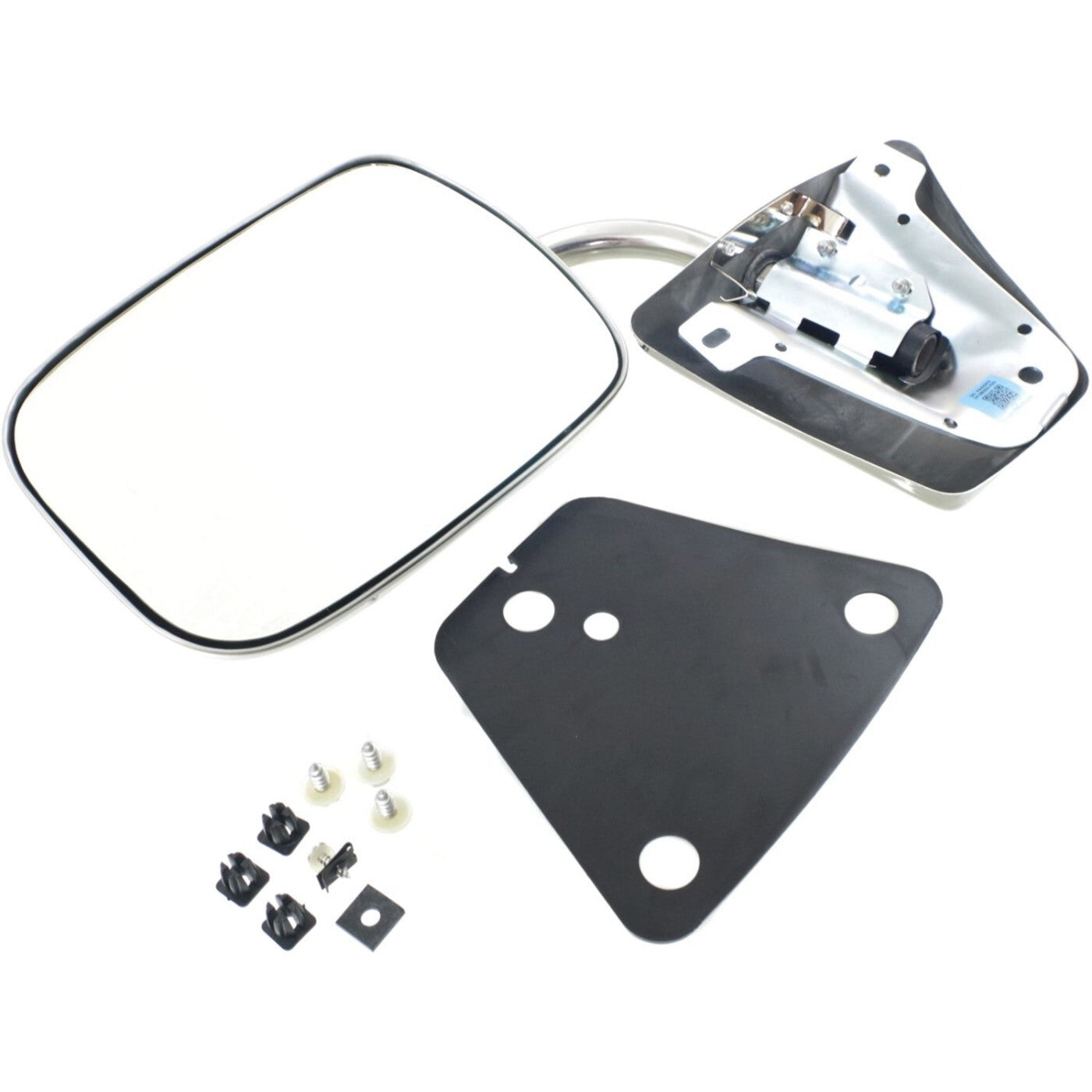 Stainless Steel Manual Side View Mirrors LH & RH Pair Set for Chevy Truck