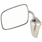 Stainless Steel Manual Side View Mirrors LH & RH Pair Set for Chevy Truck
