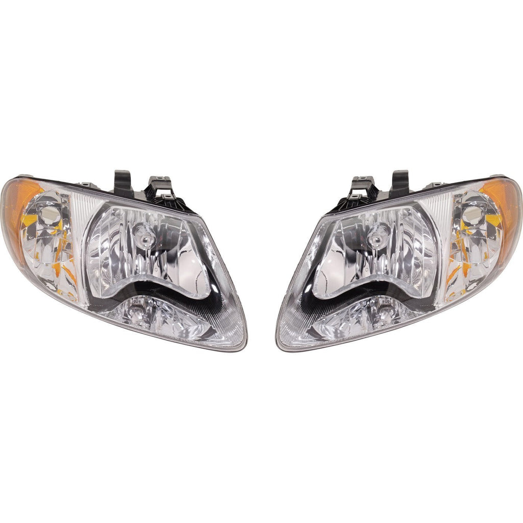 Halogen Headlight Set For 2001-2007 Dodge Grand Caravan w/ Bulb(s) Pair