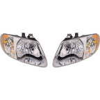 Halogen Headlight Set For 2001-2007 Dodge Grand Caravan w/ Bulb(s) Pair