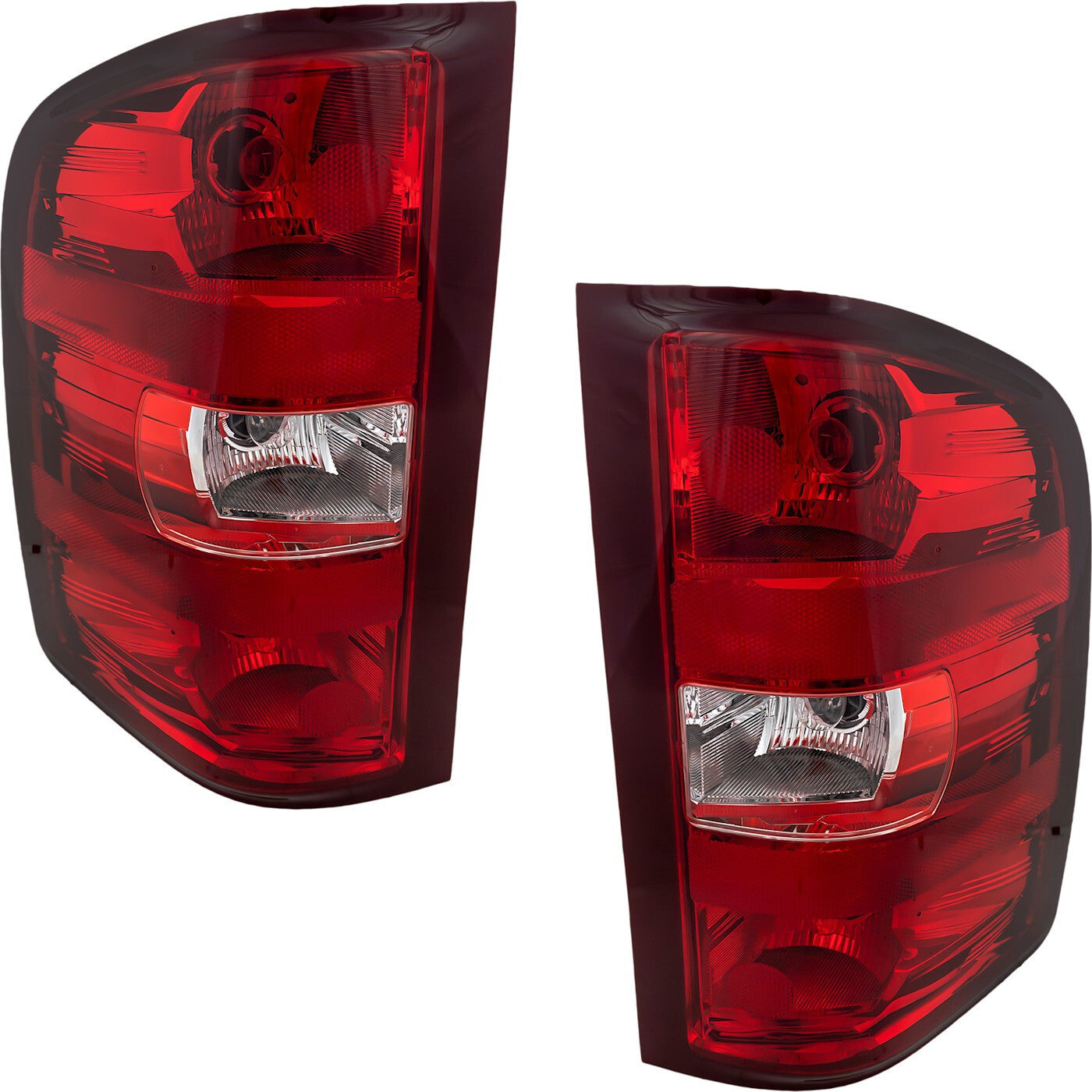 Tail Light Set For 2007-2013 Chevrolet Silverado 1500 Left and Right With Bulb