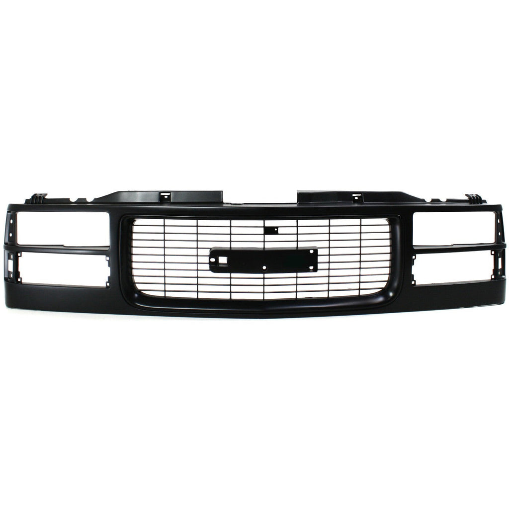 Grille Assembly Cross Bar Insert Black For 1994-2000 GMC C2500 C3500 C3500 K2500