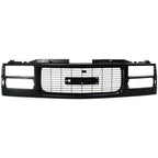 Grille Assembly Cross Bar Insert Black For 1994-2000 GMC C2500 C3500 C3500 K2500