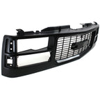 Grille Assembly Cross Bar Insert Black For 1994-2000 GMC C2500 C3500 C3500 K2500