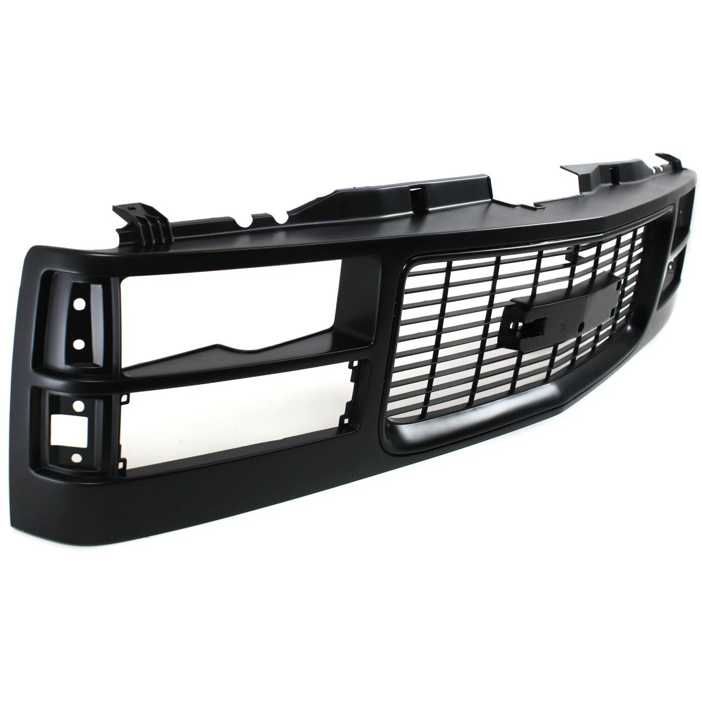 Grille Assembly Cross Bar Insert Black For 1994-2000 GMC C2500 C3500 C3500 K2500