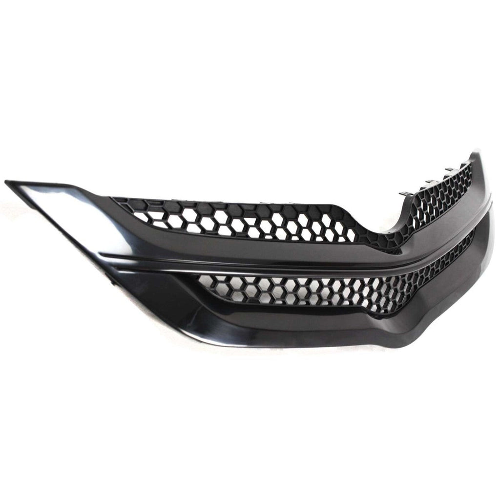 Grille For 2007-2008 Toyota Yaris Sedan Upper Textured Black Plastic