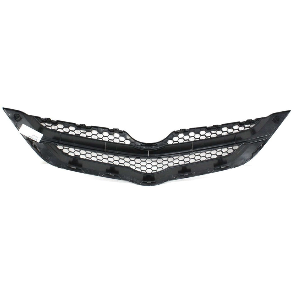 Grille For 2007-2008 Toyota Yaris Sedan Upper Textured Black Plastic