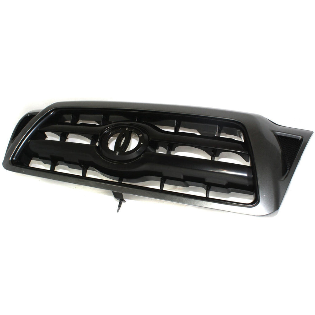 Grille For 2005-2011 Toyota Tacoma Black Shell Plastic Paint to Match
