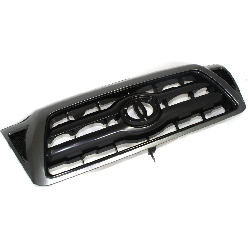 Grille For 2005-2011 Toyota Tacoma Black Shell Plastic Paint to Match
