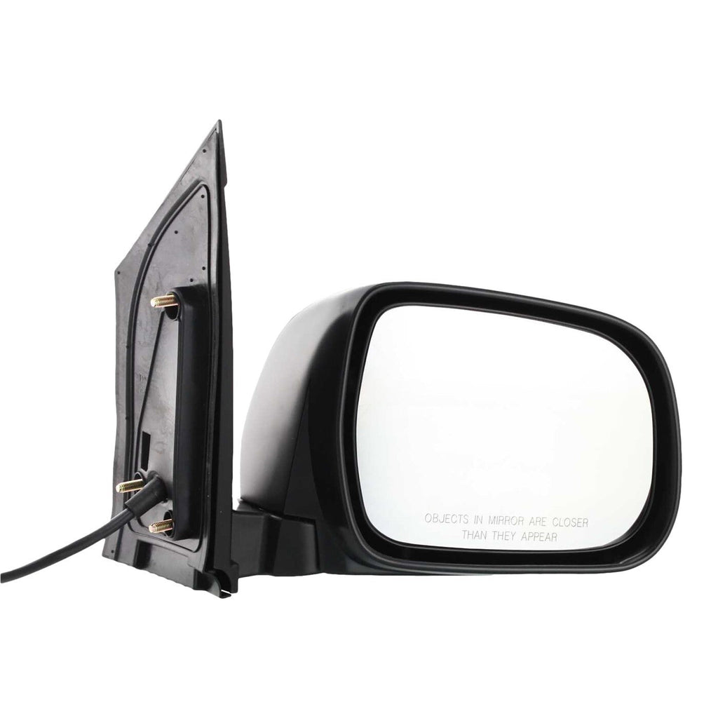 Power Mirror For 2004-10 Toyota Sienna Passenger Side Textured Black Non-Heated