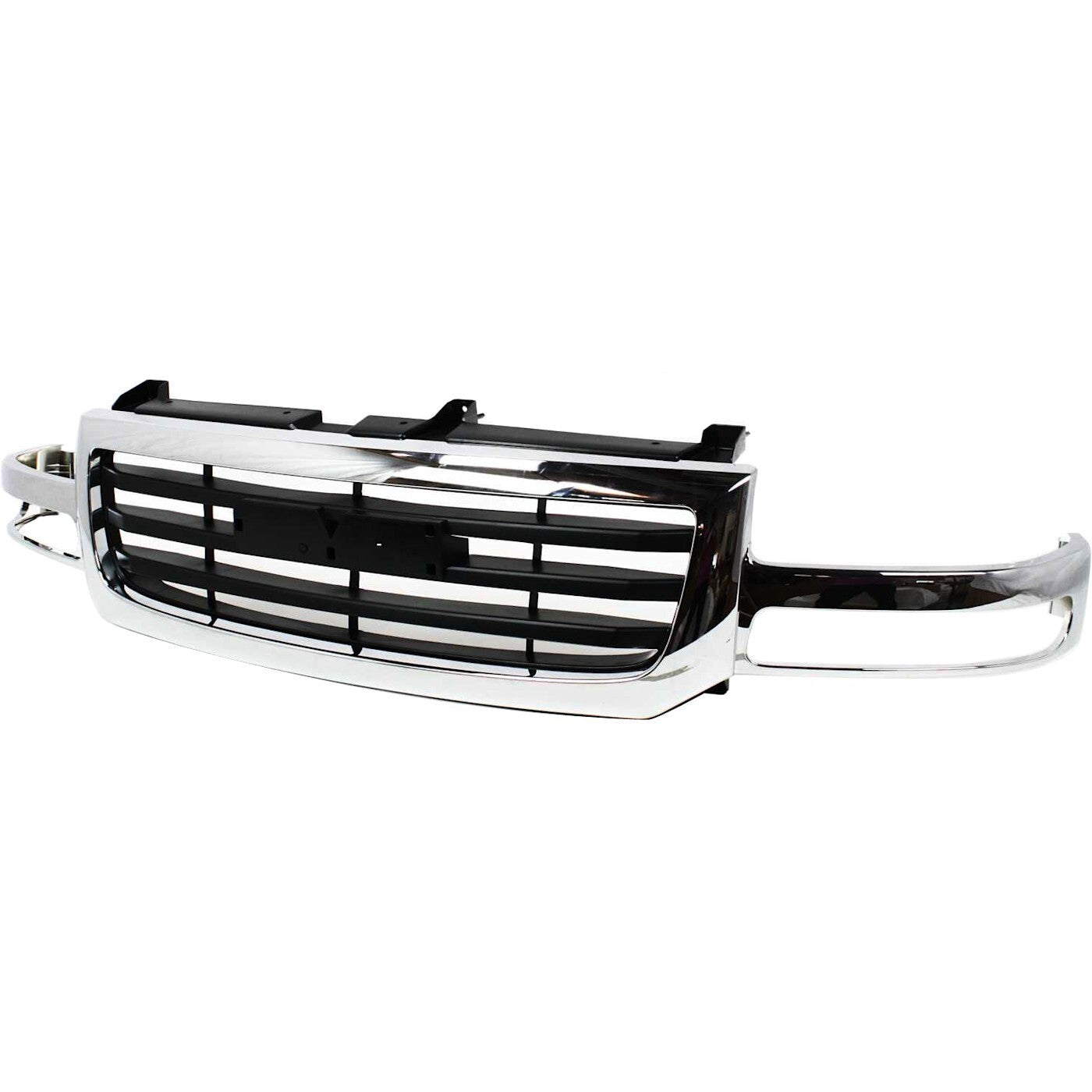 Grille Assembly For 2003-06 GMC Sierra 1500 2003-04 Sierra 2500 Old Body Chrome