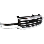 Grille Assembly For 2003-06 GMC Sierra 1500 2003-04 Sierra 2500 Old Body Chrome