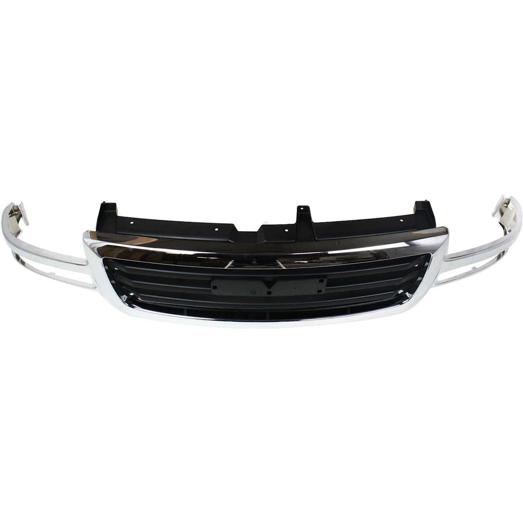 Grille Assembly For 2003-06 GMC Sierra 1500 2003-04 Sierra 2500 Old Body Chrome