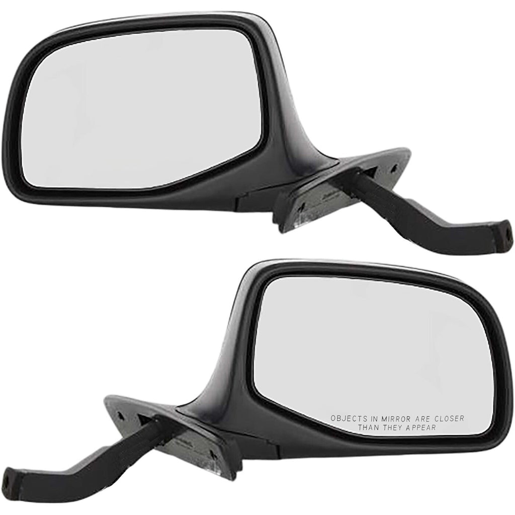 Manual Mirror Set Of 2 For 1992-1996 Ford F-150 Bronco Primed Manual Folding