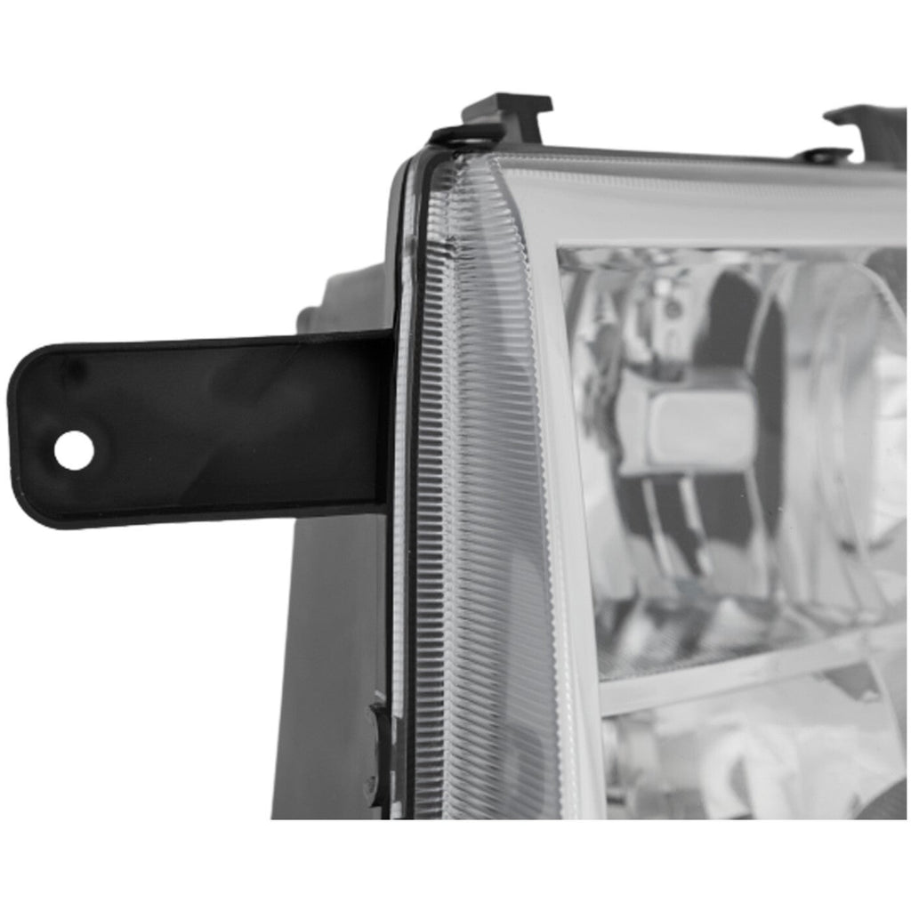 Driver and Passenger Side Headlights For Ford Edge 2007-2010 Halogen with Bulbs
