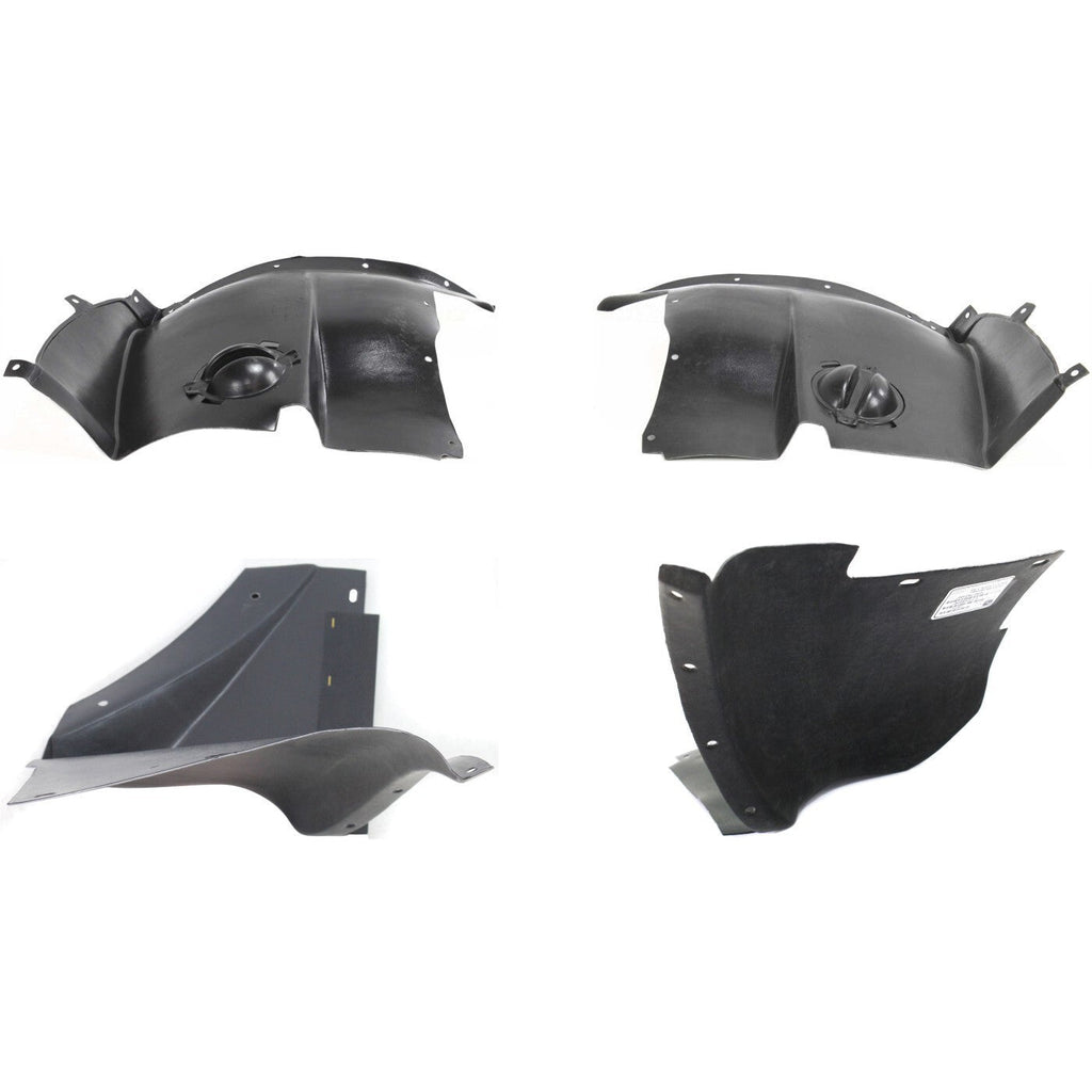 Fender Liner Set For 2005-2013 Chevrolet Corvette Front Left and Right 4Pc