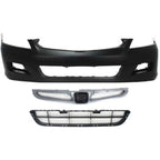 Front Bumper Cover Kit For 2006-2007 Honda Accord Sedan HO1000235 HO1036101