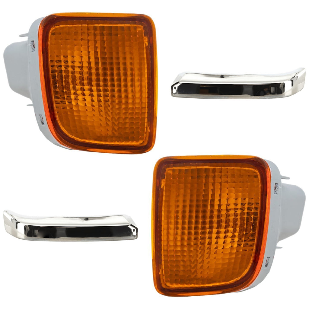 Bumper Face Bar End Extension Front Driver & Passenger Side Left Right