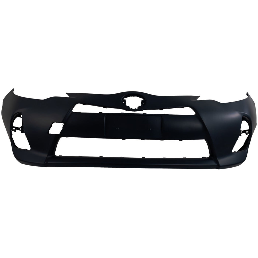 Front Bumper Cover For 2012-2014 Toyota Prius C w/ fog lamp holes Primed