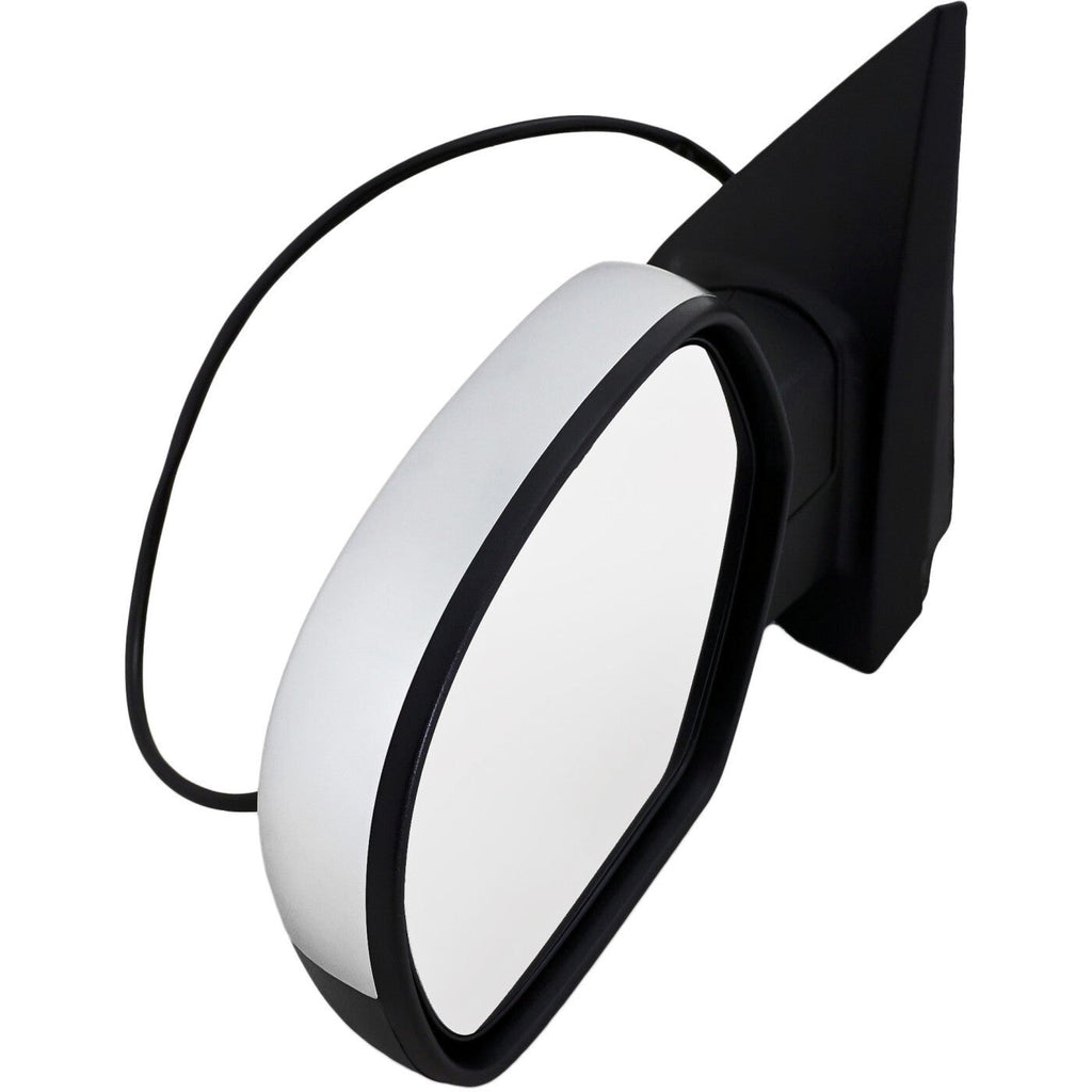 Power Mirror For 2007-2013 Chevrolet Silverado 1500 Left Manual Folding Chrome