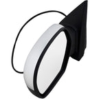 Power Mirror For 2007-2013 Chevrolet Silverado 1500 Left Manual Folding Chrome
