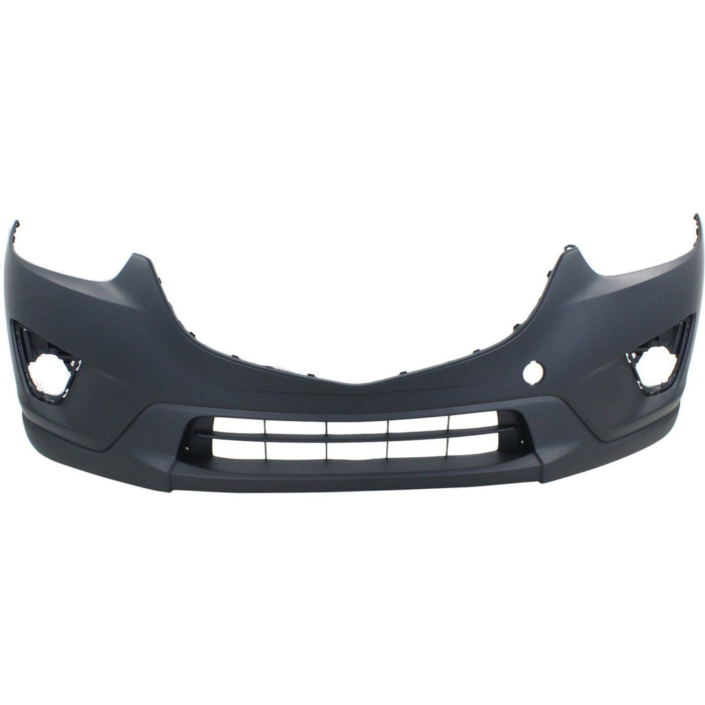 Front Bumper Cover For 2013-2016 Mazda CX-5 w/ fog lamp holes Primed top