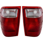 Tail Light Set For 01-05 Ford Ranger Driver and Passenger Side Lens and Housing