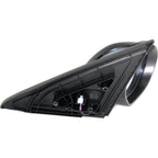 Mirror Power Smooth Black Passenger Side Right RH for 10-13 Mazda 3 Mazda3