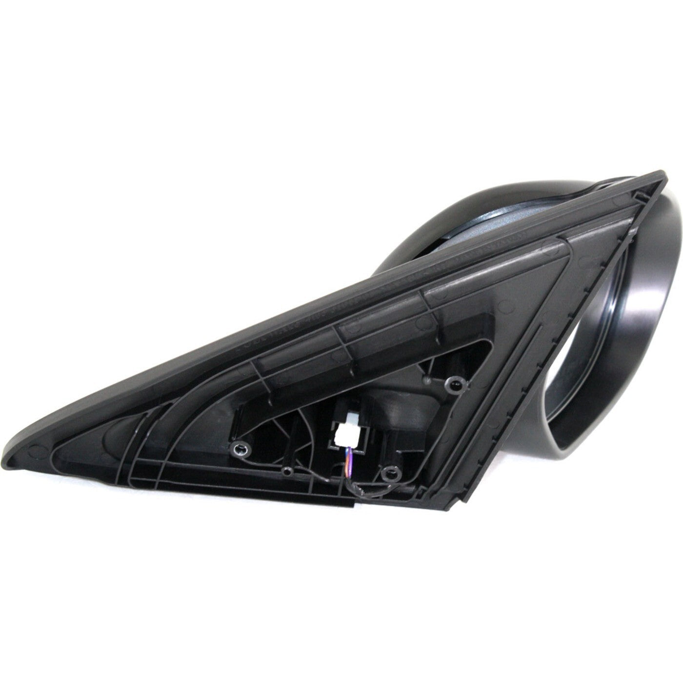 Mirror Power Smooth Black Passenger Side Right RH for 10-13 Mazda 3 Mazda3