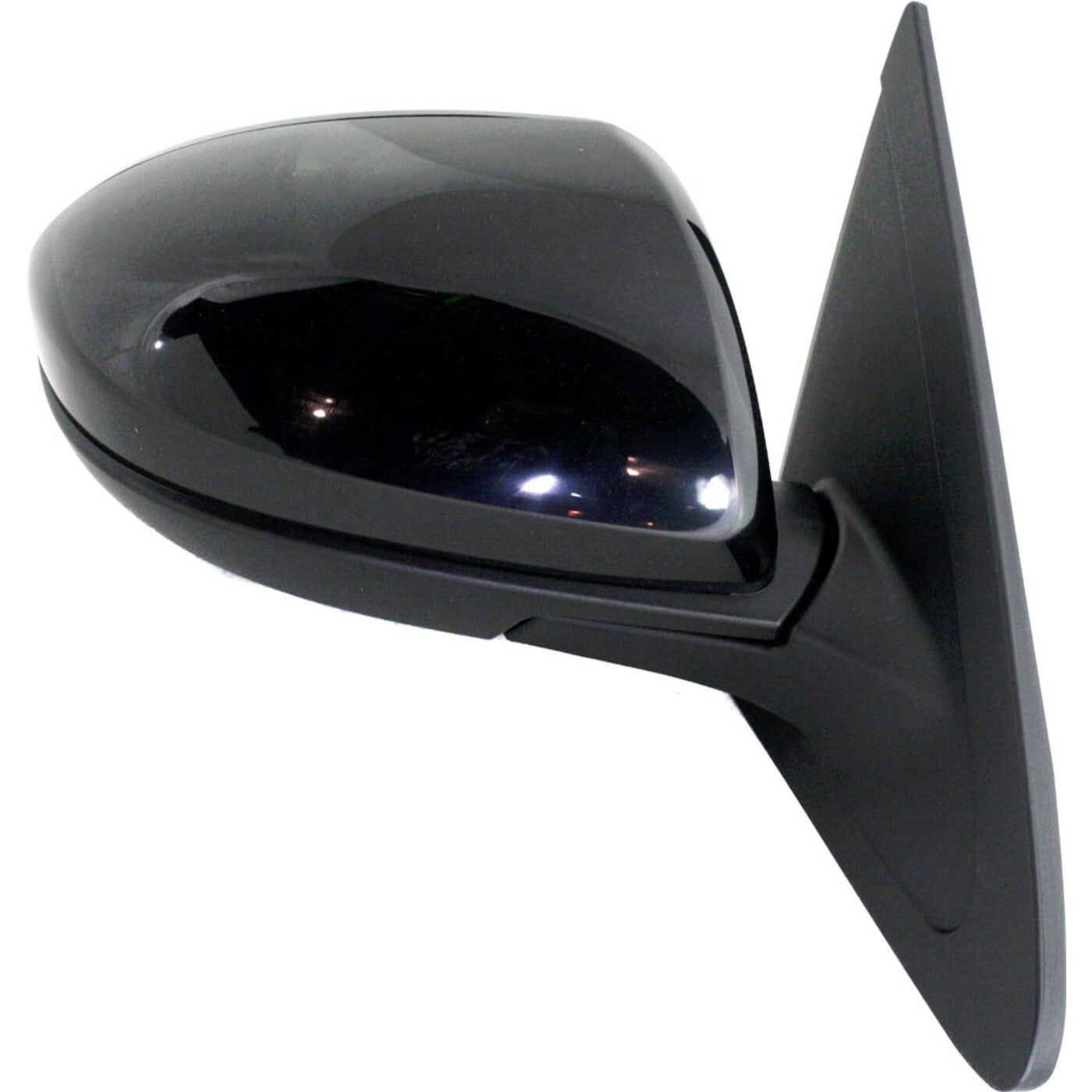 Mirror Power Smooth Black Passenger Side Right RH for 10-13 Mazda 3 Mazda3