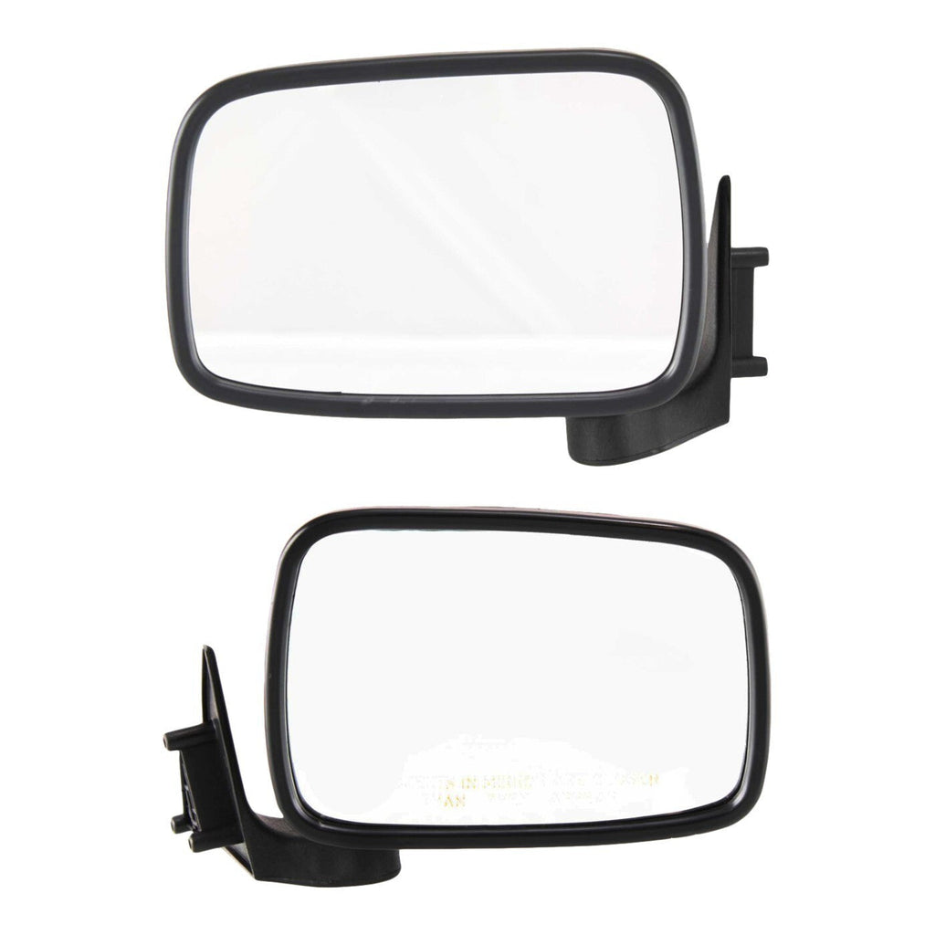 Manual Mirror Set For 1987-1993 Mazda B2200 Manual Folding Paintable