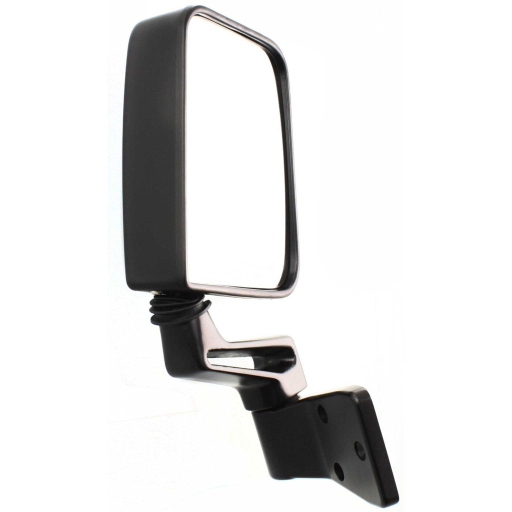Left & Right Side View Door Manual Black Folding Mirrors for 87-02 Jeep Wrangler