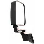 Left & Right Side View Door Manual Black Folding Mirrors for 87-02 Jeep Wrangler
