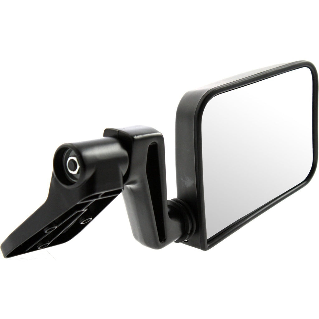 Left & Right Side View Door Manual Black Folding Mirrors for 87-02 Jeep Wrangler
