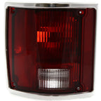 Pair Tail Light for 78-86 Chevrolet K5 Blazer 87-91 Blazer LH RH w/ Chrome Trim