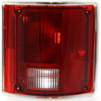 Pair Tail Light for 78-86 Chevrolet K5 Blazer 87-91 Blazer LH RH w/ Chrome Trim