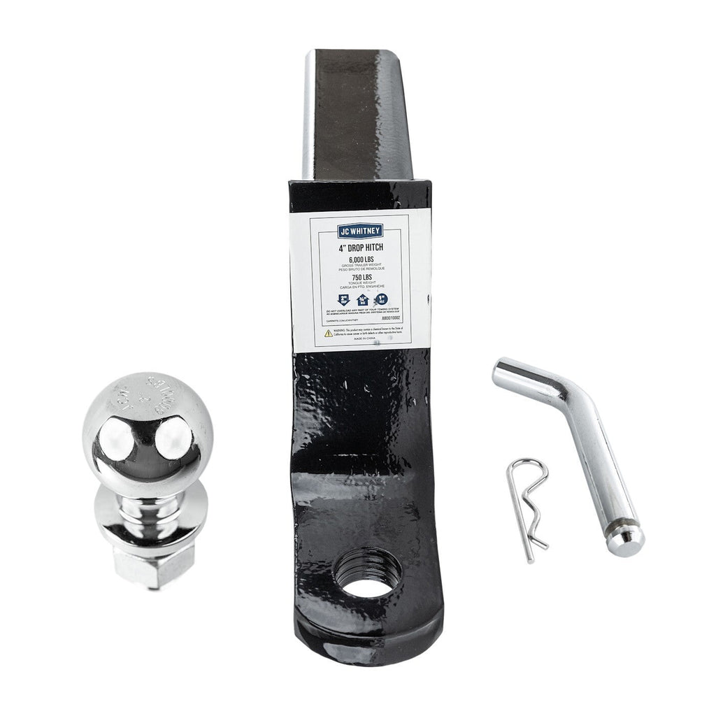 HITCH BALL MOUNT 2 Inches Trailer Ball with 4 Inches Drop