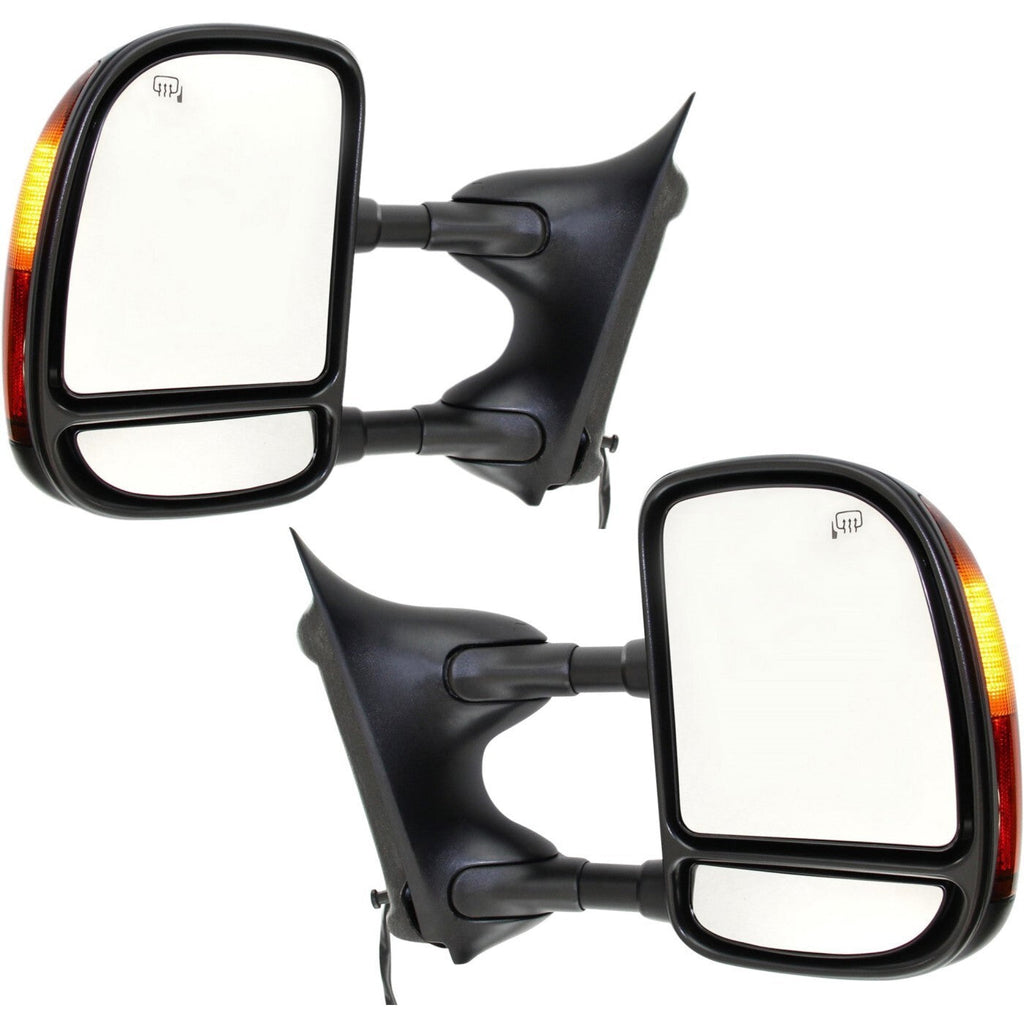 Tow Mirror Set For 1999-2007 F250 Super Duty Left & Right Side Power Heated