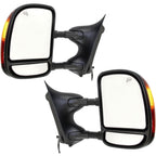 Tow Mirror Set For 1999-2007 F250 Super Duty Left & Right Side Power Heated