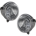 Driver and Passenger Side Headlights For Jeep Liberty 2005-2007 Halogen w/ Bulbs