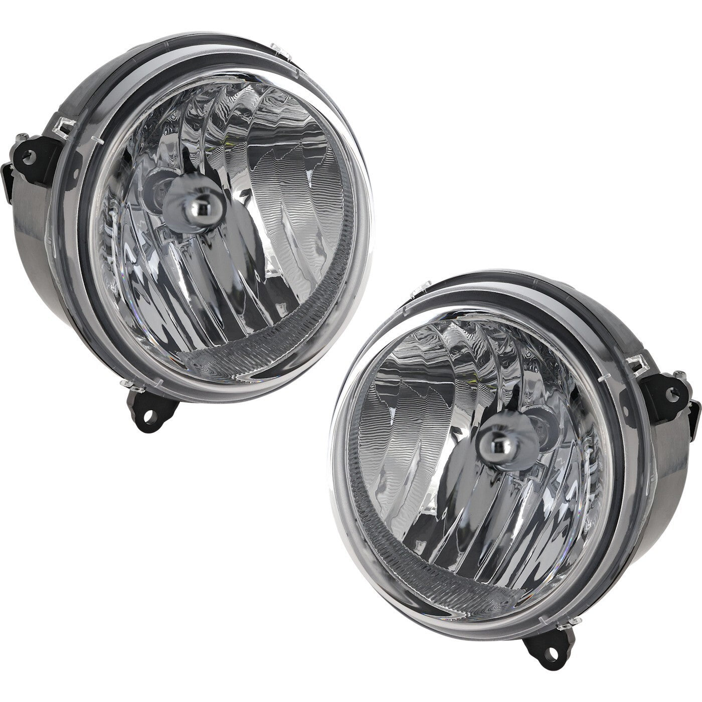 Driver and Passenger Side Headlights For Jeep Liberty 2005-2007 Halogen w/ Bulbs