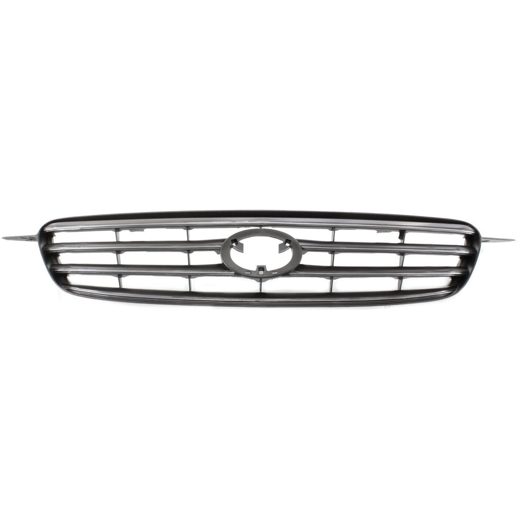 Grille For 2003-2004 Toyota Corolla Gray Plastic