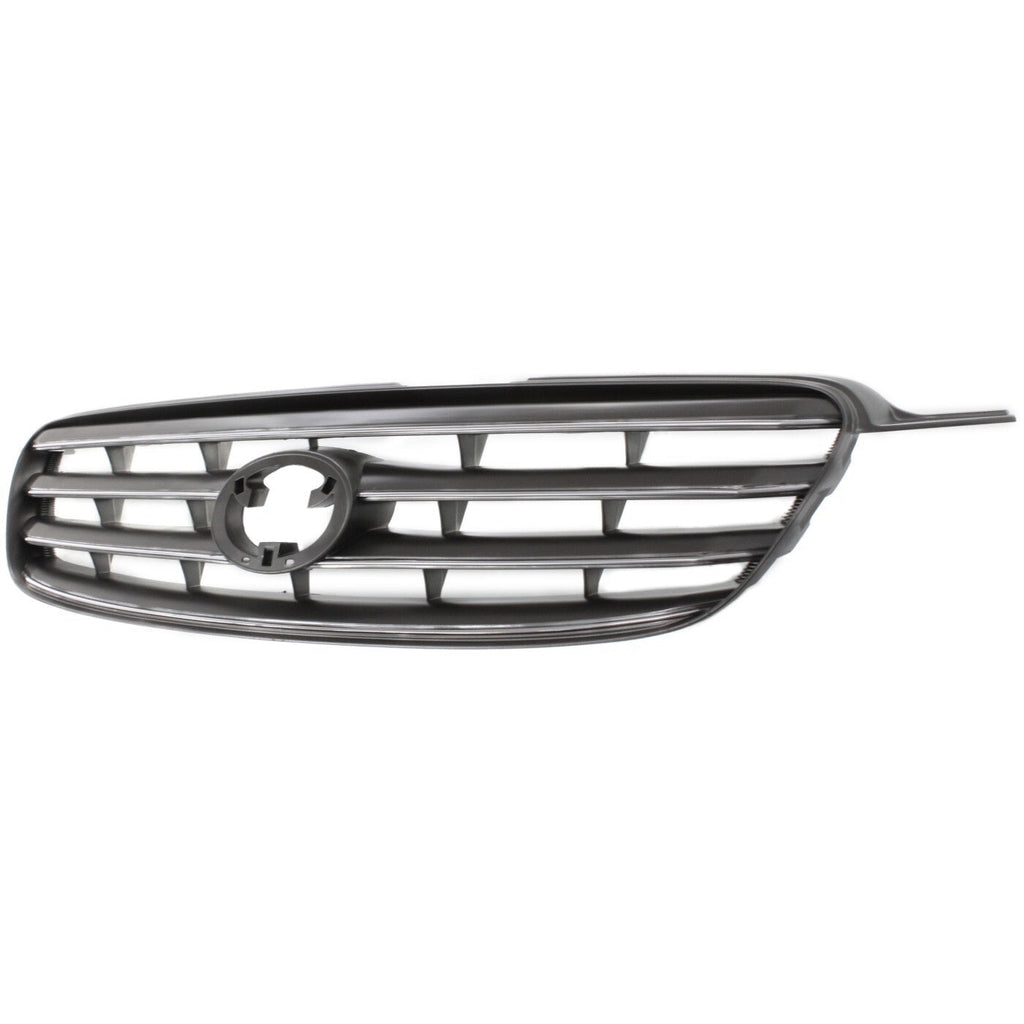 Grille For 2003-2004 Toyota Corolla Gray Plastic
