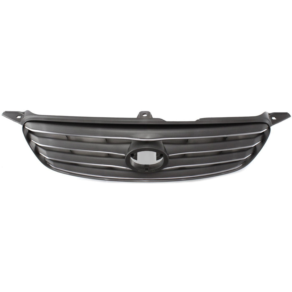 Grille For 2003-2004 Toyota Corolla Gray Plastic