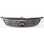 Grille For 2003-2004 Toyota Corolla Gray Plastic