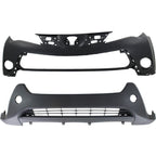 Bumper Covers Facias Set of 2 Front Upper for Toyota RAV4 2013-2015 Pair